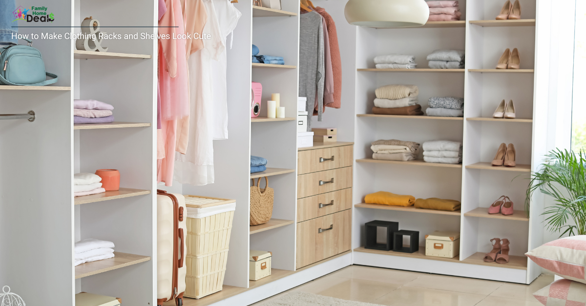 How to Make Clothing Racks and Shelves Look Cute